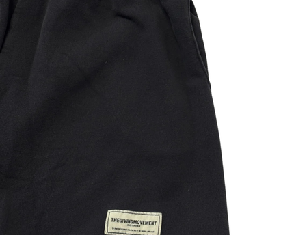 The Giving Movement Black Sustainable Relaxed Fit Shorts