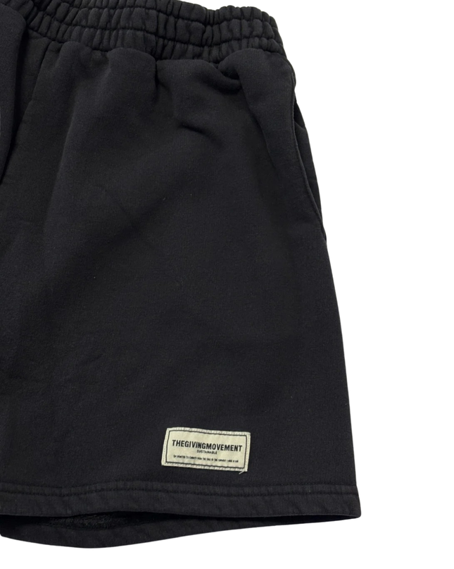 The Giving Movement Black Sustainable Relaxed Fit Shorts