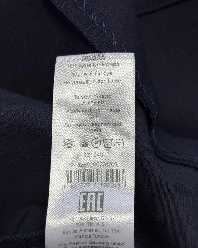 Adl Navy Blue Sleeveless Fit and Flare Pleated Mini Dress