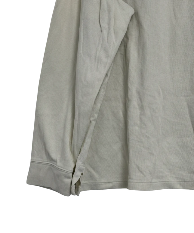 Polo Ralph Lauren Off-white Half-Zip Ribbed Pullover Sweater