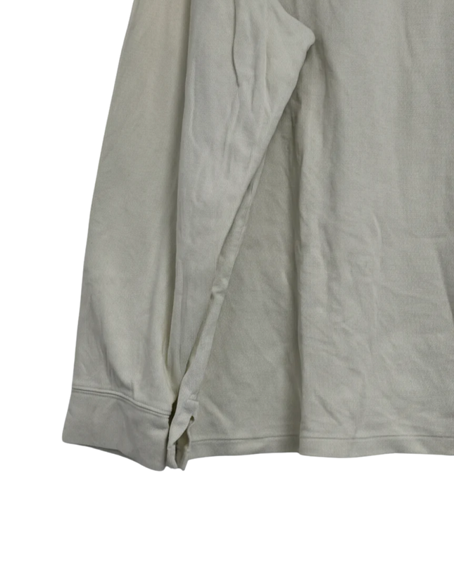 Polo Ralph Lauren Off-white Half-Zip Ribbed Pullover Sweater