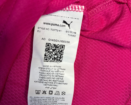 Puma Pink Long Sleeve Graphic Training Jersey