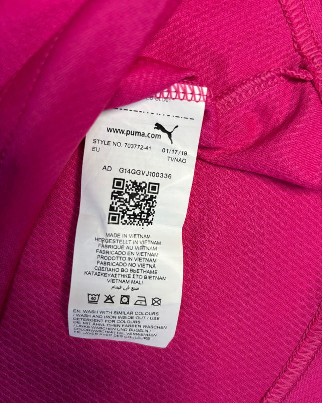 Puma Pink Long Sleeve Graphic Training Jersey