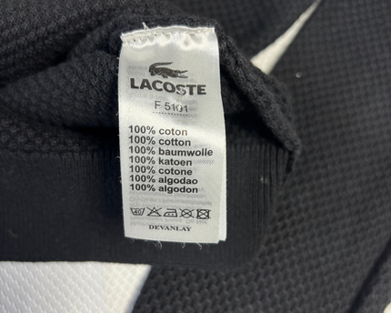 Lacoste Black Textured Knit Slim Fit Sweater