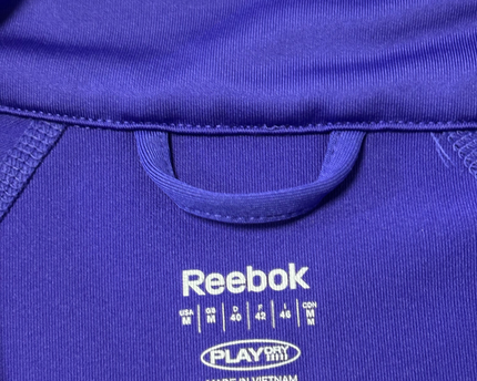 Reebok Purple Full-Zip PlayDry Performance Sports Jacket