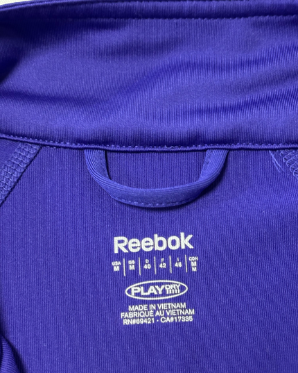 Reebok Purple Full-Zip PlayDry Performance Sports Jacket