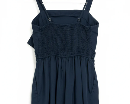 Abercrombie & Fitch Navy Blue Smocked Back Maxi Dress