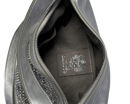 Vince Camuto Silver Rhinestone Embellished Evening Bag