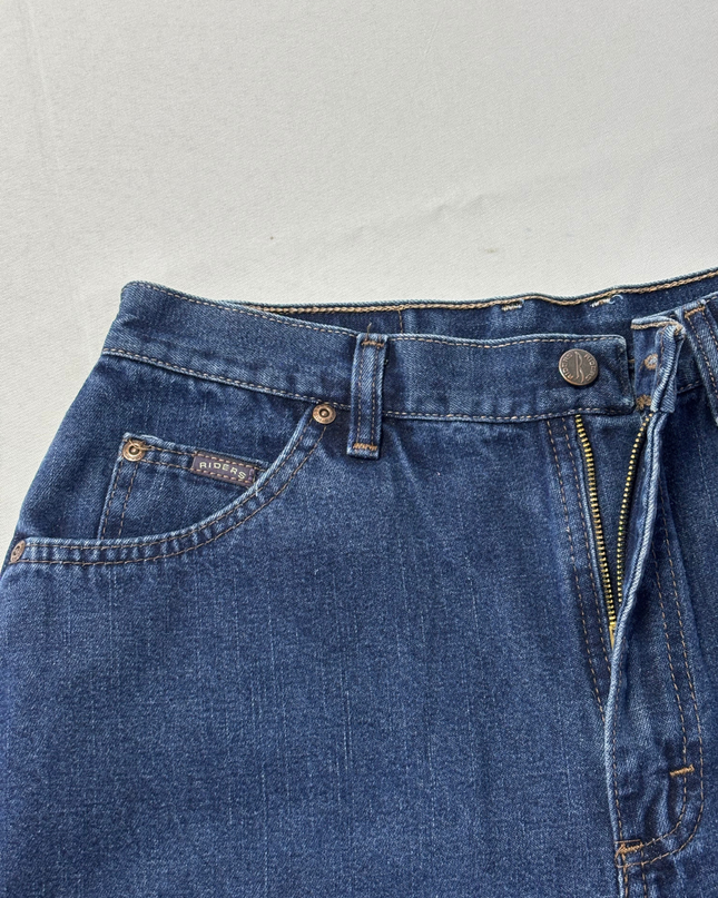 Riders Women's High-Waisted Straight Leg Blue Jeans