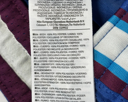 Nike Blue Mesh Snap-Button Athletic Track Pants