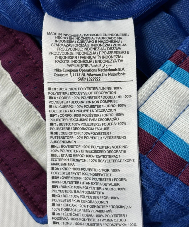 Nike Blue Mesh Snap-Button Athletic Track Pants