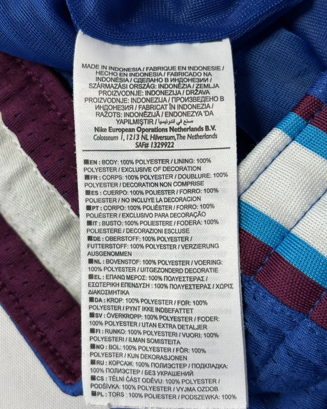 Nike Blue Mesh Snap-Button Athletic Track Pants