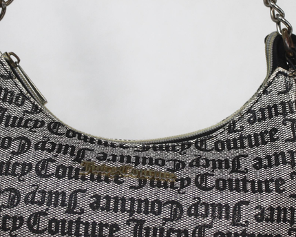 Juicy Couture Black and White Monogram Shoulder Bag