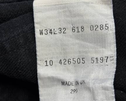 Levi's Men's Black Straight Leg Classic Denim Jeans