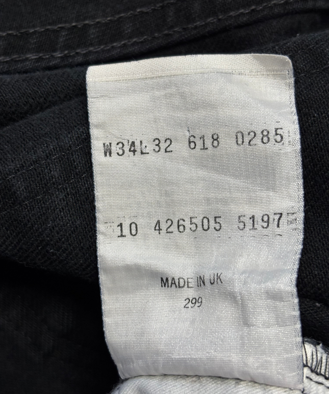 Levi's Men's Black Straight Leg Classic Denim Jeans