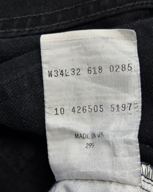 Levi's Men's Black Straight Leg Classic Denim Jeans