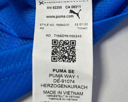 Puma Blue Italy Stadium Home Jersey