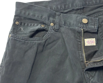 Polo Ralph Lauren Black Straight Fit Cotton Denim Jeans