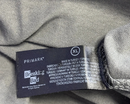 Primark Grey Breaking Bad Graphic Tee