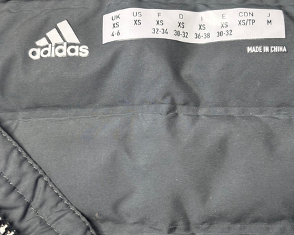 Adidas Black Hooded Puffer Down Jacket