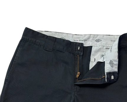 Dickies Black Slim Straight Work Pants