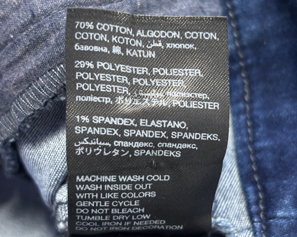 Bebe Blue Denim Moto Biker Jacket