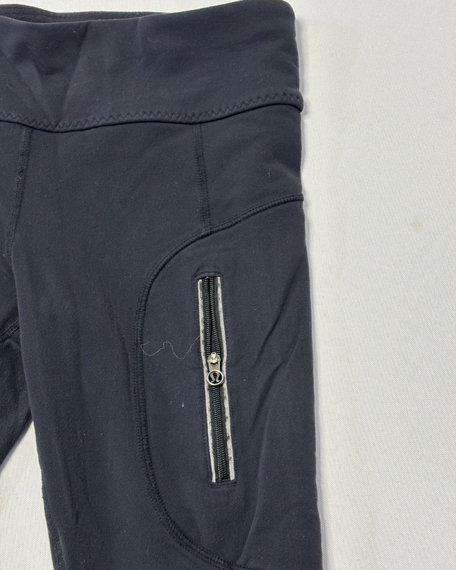 Lululemon Black Full-Length Zipper Pocket Leggings