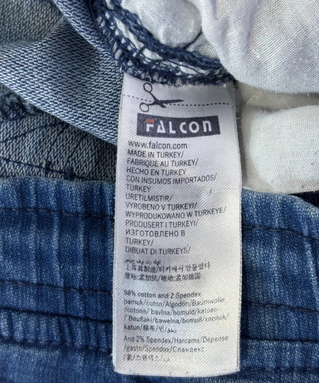 Falcon Denim Blue Cargo Jogger Jeans