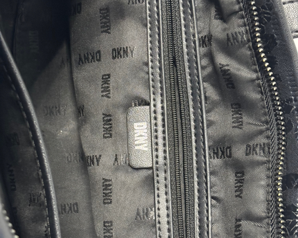 DKNY Tonal Graffiti Print Black Weekender Bag