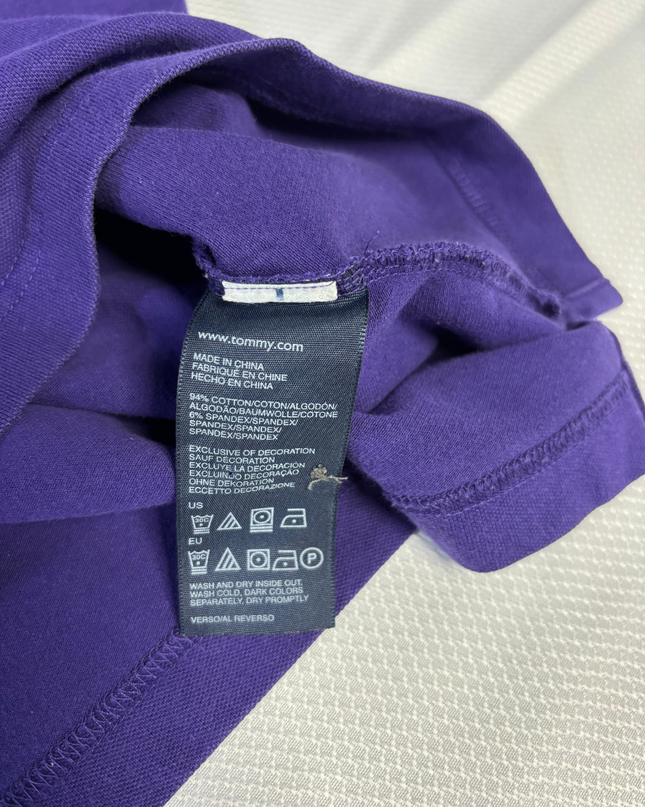 Tommy Hilfiger Women's Purple Classic Short Sleeve Polo Shirt