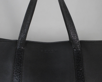Coach Black Leather Tote Bag