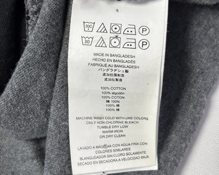 Michael Kors Grey and Black Colorblock Polo Shirt