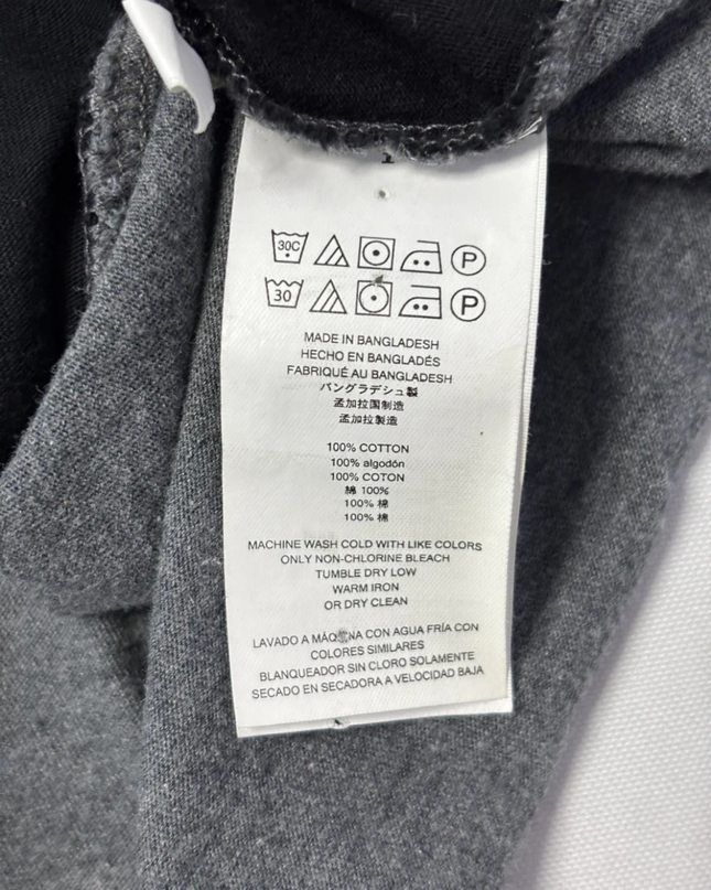 Michael Kors Grey and Black Colorblock Polo Shirt