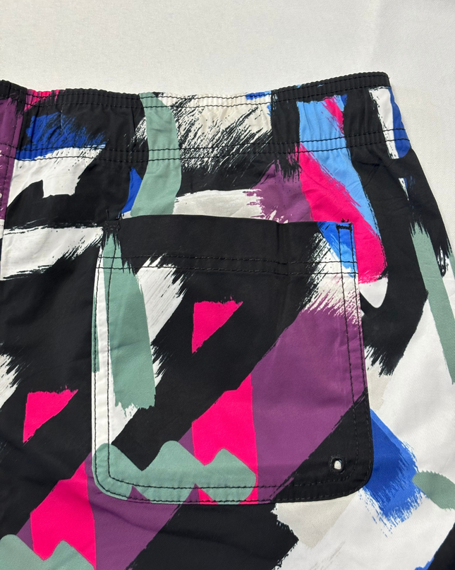 Hollister Multicolor Abstract Brushstroke Board Shorts