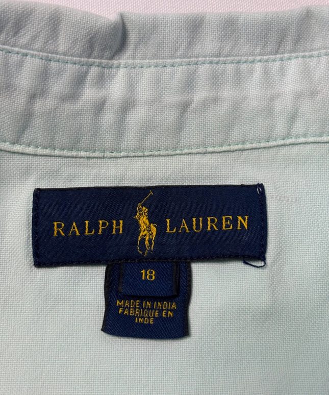 Ralph Lauren Mint Green Long Sleeve Button-Down Shirt