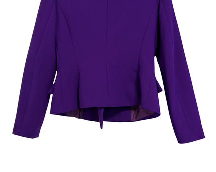 Zara Purple Double-Breasted Tailored Blazer