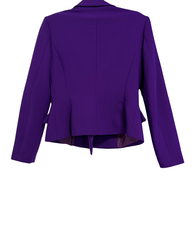 Zara Purple Double-Breasted Tailored Blazer