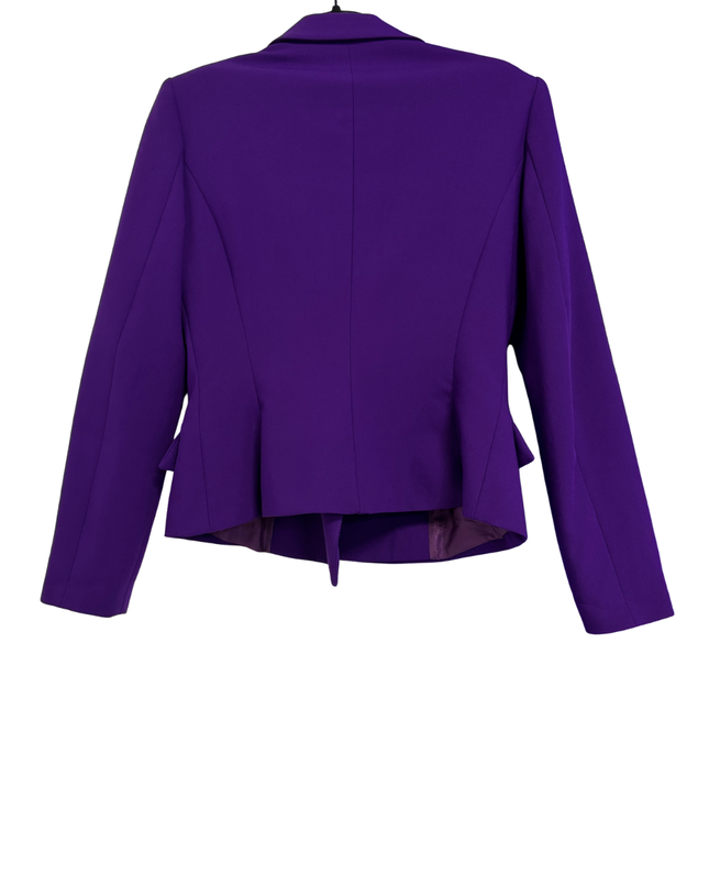 Zara Purple Double-Breasted Tailored Blazer