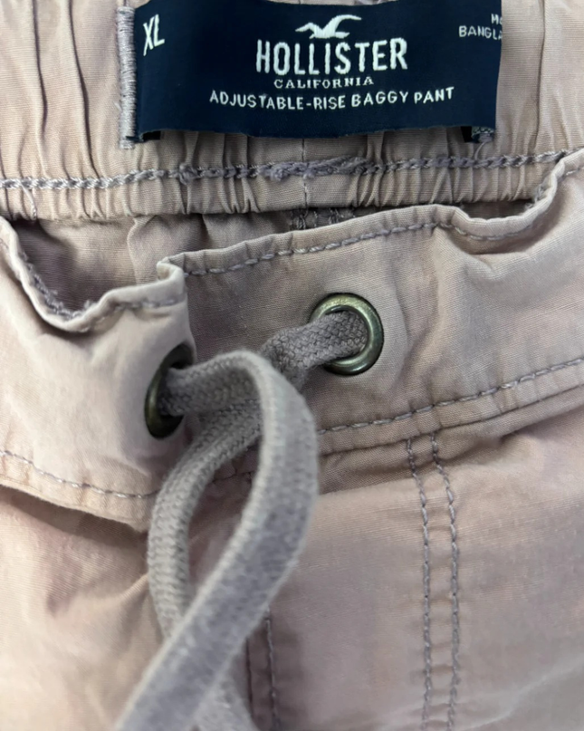Hollister Pink Adjustable-Rise Baggy Cargo Pants