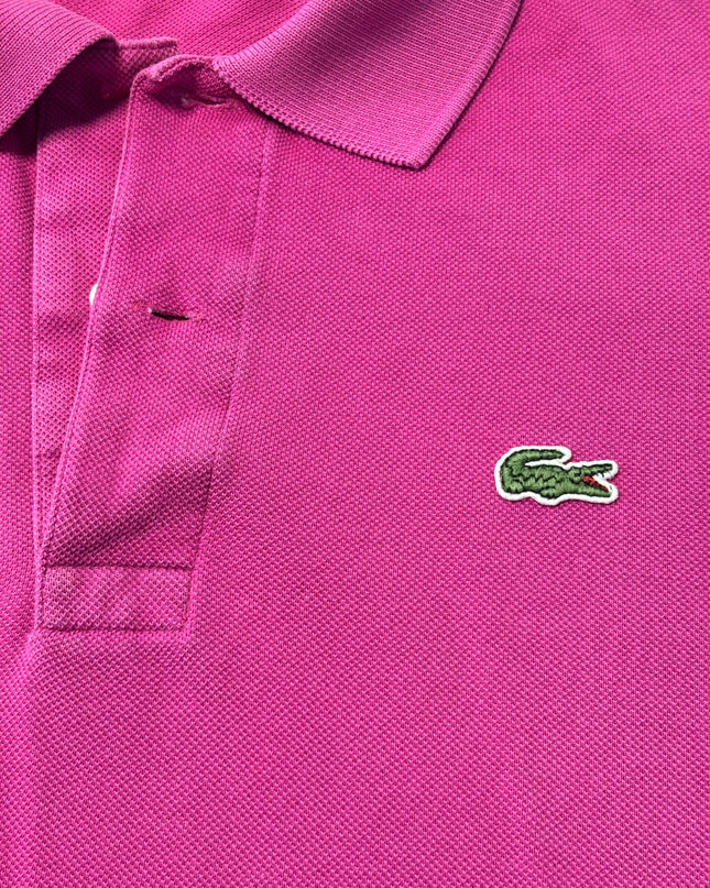 Lacoste Magenta Classic Pique Short Sleeve Polo Shirt