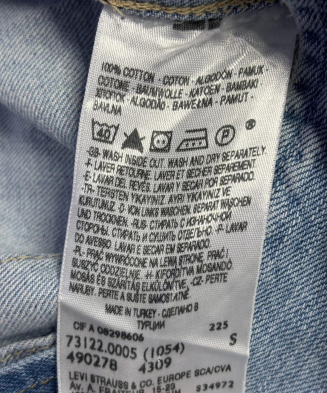 Levi's Light Blue Cropped Denim Trucker Jacket