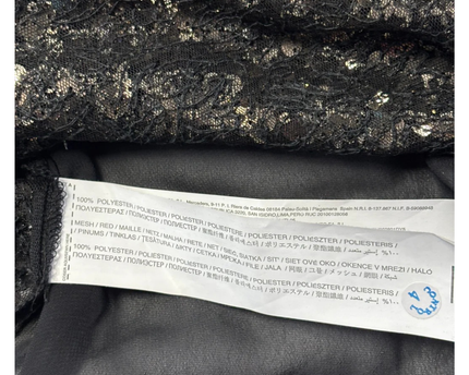 MNG Collection Black Sequin Halter Top W/TAG