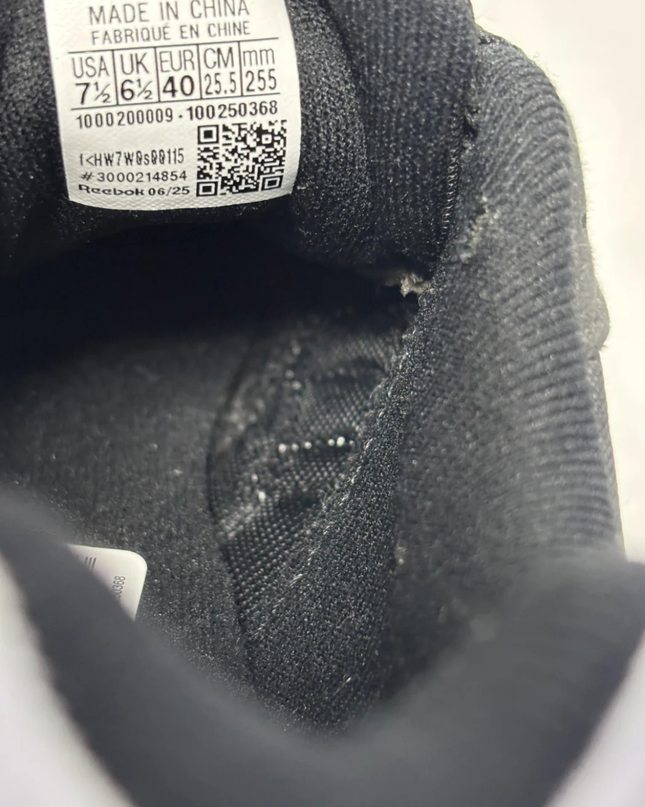 Reebok Black and White Athletic Sneakers