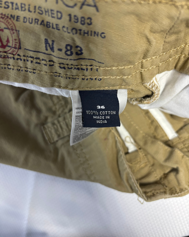 Nautica Men's Khaki Cargo Shorts