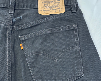 Levi's 615 Black Straight Leg Denim Jeans