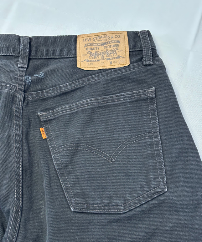 Levi's 615 Black Straight Leg Denim Jeans