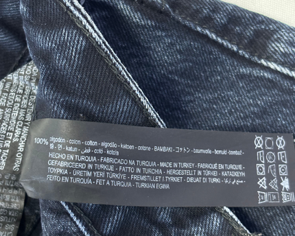 Zara Dark Blue Cargo Style Straight Leg Jeans