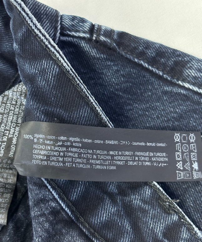 Zara Dark Blue Cargo Style Straight Leg Jeans