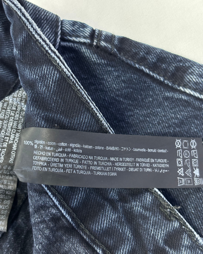 Zara Dark Blue Cargo Style Straight Leg Jeans