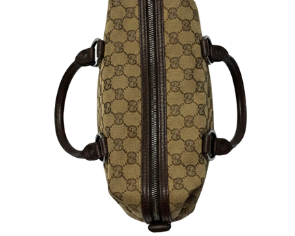 Gucci Brown GG Canvas Satchel Bag